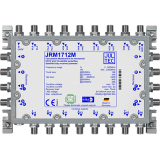 Jultec JRM1712T/M Multischalter 17/12 fr 4 Satelliten - voll receivergespeist ohne Stromanschluss