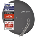 Dur-Line 75/80 Select Vollaluminium-Spiegel (anthrazit)