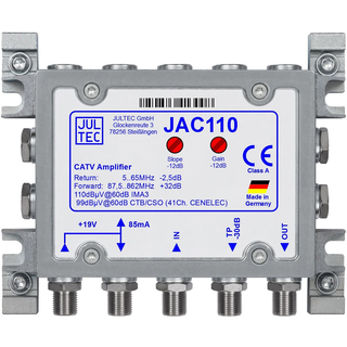 Jultec JAC110 terrestrischer Verstrker (DVB-C/DVB-T/DVB-T2/UKW/DAB+/CATV) ohne Netzteil