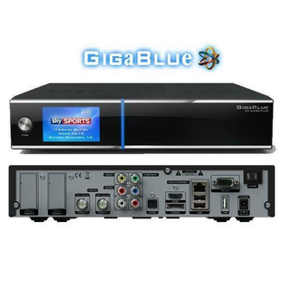 GigaBlue HD Quad Plus schwarz 3x DVB-S2 Tuner 2000GB 2.5 Festplatte