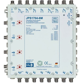 Jultec JPS1704-6M JESS-Einkabel-Schalter Kaskade (erweiterbar bis auf mehrere 100 Teilnehmer / Made in Germany)