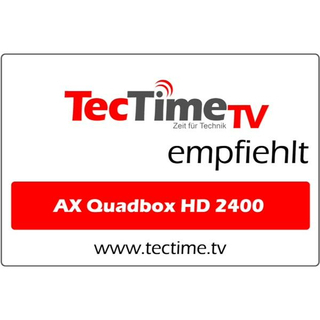 Opticum AX Quadbox HD 2400 1x DVB-S2 + 1x DVB-C Tuner 500GB 2.5 Festplatte