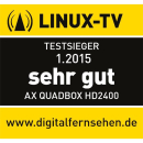 Opticum AX Quadbox HD 2400 1x DVB-S2 + 3x DVB-C Tuner 2000GB 2.5" Festplatte