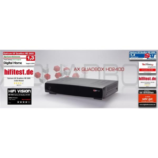 Opticum AX Quadbox HD 2400 3x DVB-S2 + 1x DVB-C Tuner 500GB 2.5 Festplatte