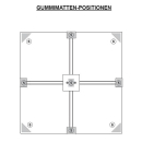Herkules Balkonständer/Plattenständer XL für 8 Gehwegplatte (1.2 Meter Mastlänge)