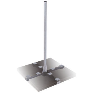 Herkules Balkonständer/Plattenständer XL für 8 Gehwegplatte (1.7 Meter Mastlänge)