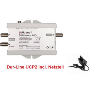 Dur-Line Einkabelumsetzer UCP-2 mit Netzteil (2 Teilnehmer an einem Koaxkabel / Unicable-Router)