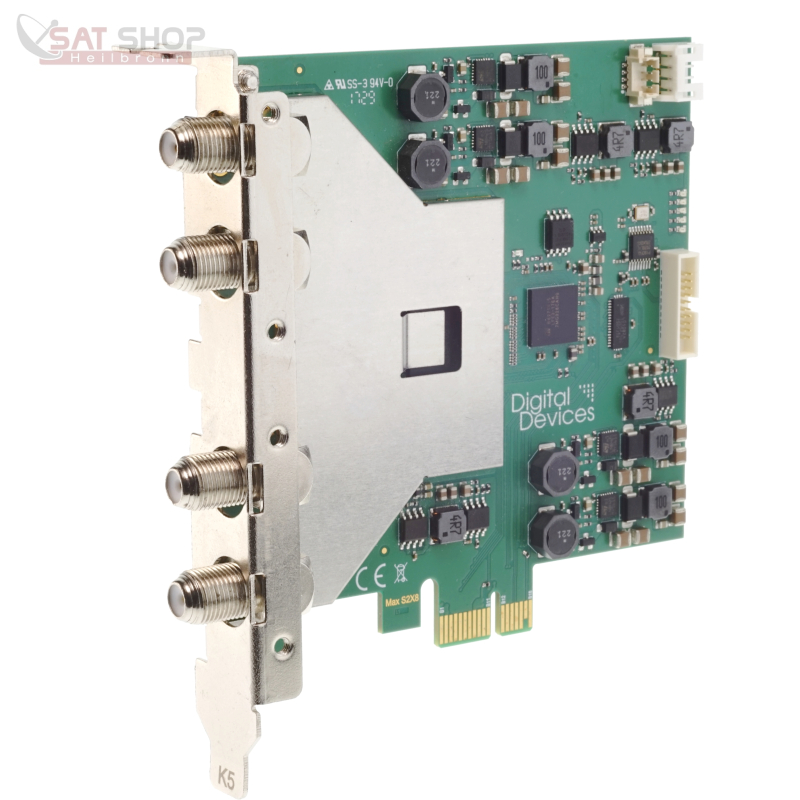 Digital Devices Max S8 TV PC-Karte, Quad/Octo DVB-S2, Full-Profile, HD