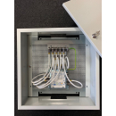 Schaltschrank + Lochblechplatte 40x40cm mit Potentialausgleich-Aufbau (incl. Dienstleistung)