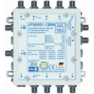 Jultec JPS0501-12MN JESS-Einkabel-Schalter (erweiterbar bis auf mehrere 100 Teilnehmer / Made in Germany)