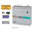 Polytron PCU 4000 Kopfstellen-Basiseinheit mit 4 Triple Tunern (Umsetzung 4x DVB-S/S2/C/T Transponder in DVB-C / DVB-T oder DVB-S) mit 4x CI