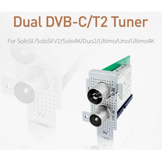 VU+ DVB-C/T/T2 Hybrid Twin/Dual Tuner (Erweiterung Kabel/DVB-T/DVB-T2)