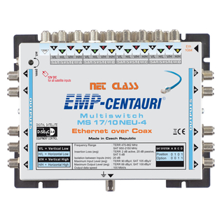 EMP Centauri Ethernet-over-Coax (EoC) Multischalter 17/10 NEU-4 (1Gbit)
