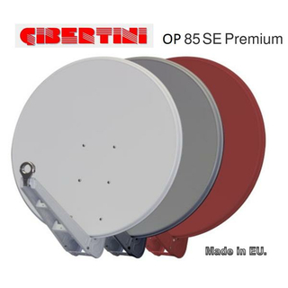 Gibertini SE 85 Premium Sat-Antenne (vormontierte Premium Qualität in hellgrau, anthrazit oder rot)