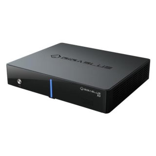 GigaBlue HD X3 Linux HDTV Sat-/Kabel-/DVB-T Receiver 1x DVB-S2 Tuner + 1x DVB-S2/C/T/T2 optional