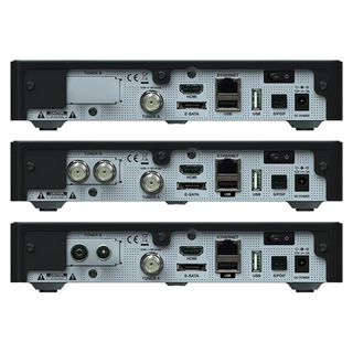 GigaBlue HD X3 Linux HDTV Sat-/Kabel-/DVB-T Receiver 1x DVB-S2 Tuner + 1x DVB-S2/C/T/T2 optional