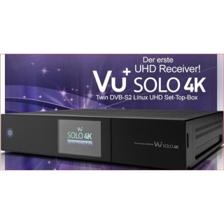 VU+ Solo 4K UHDTV Receiver mit 2x DVB-S2 FBC-Tuner + 1x DVB-C/T2 (1x Single Tuner)