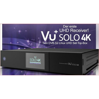 VU+ Solo 4K UHDTV Receiver mit 2x DVB-S2 FBC-Tuner + 2x DVB-C/T2 (1x Dual/Twin Tuner)