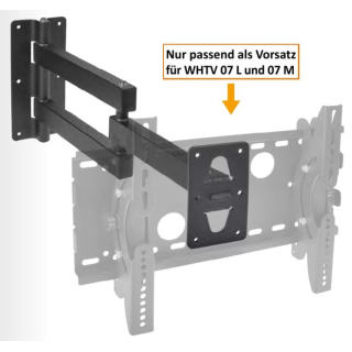Dur-Line WHTV 07 SA TV-Schwenkarm/-Wandhalterung für LED-/LCD-/Plama-TV (3 Gelenke)
