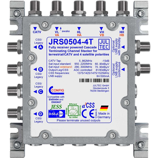 Jultec JRS0504-4T - Receiver Powered Stacker (Unicable Multischalter)