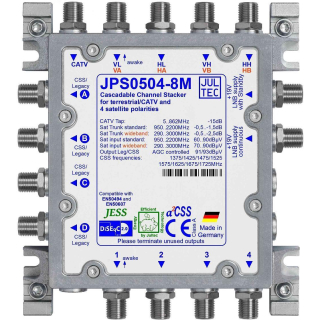 Jultec JPS0504-8M Unicable-Multischalter (4x8 UBs/IDs/Umsetzungen)