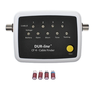 Dur-Line CF 4 - Kabelfinder 4-fach (Messgerät für Kabelzuweisung Koaxkabel)