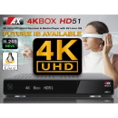 AX 4K-Box HD51 (UHD / 2160p) Linux E² Receiver mit 1x DVB-S2X + 1x DVB-C/T2 Tuner (h.265)