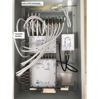 Jultec JPS0908-8T/M Unicable EN50494 Einkabelumsetzer fr 2 Satelliten (8x8 UBs/IDs/Umsetzungen)