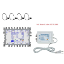 Jultec JPS1701-16MN JESS EN50607 Einkabelumsetzer für 4 Satelliten (1x16 UBs/IDs/Umsetzungen)