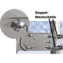 Dur-Line 85/90 Select Vollaluminium-Spiegel (ziegelrot)