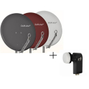 Satanlage für 2 Teilnehmer (Dur-Line 85/90 Select Antenne + Inverto Twin LNB)
