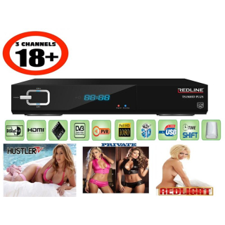 Redline TS 150 Plus HD incl. 3  Erotik Sender (Redlight HD, Hustler HD, Private TV fr 1 Jahr)