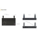SELFSAT FLY-200 kabellose Bild-/Ton-Übertragung per WLAN auf 8 Endgeräte
