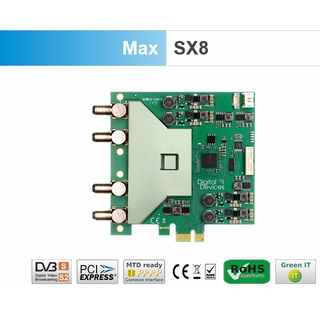 Digital Devices Max SX8 (4/8) 8 Tuner TV Karte - DVB-S2/DVB-S2X Full Spectrum (Unicable-/JESS-Unterstützung)