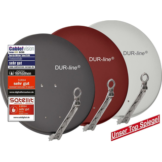 Ökö-Energie-Spar Satanlage für 8 Teilnehmer (Dur-Line 75/80 Select rot + Multischalter JULTEC JRM0508T + Polytron Quattro LNB)