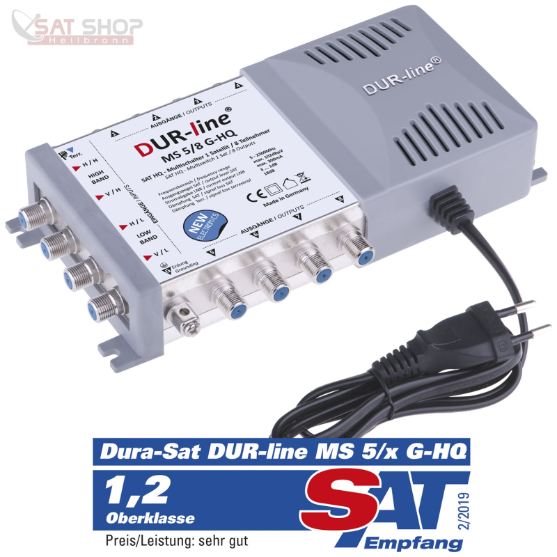 Multischalter DUR-LINE 5/8 G-HQ mit Netzteil 22khz Generator (Quad-L ...