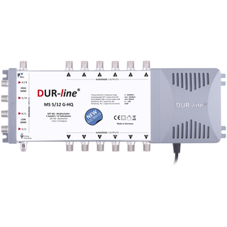 Multischalter DUR-LINE 5/12 G-HQ mit Netzteil + 22khz Generator (Quad-LNB-tauglich)