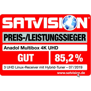 Anadol MULTIBOX 4K UHD E2 Linux (ohne WLAN USB-Stick)