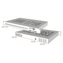 Polytron ESM 1716 WEB Sat-ZF-Schaltmatrix mit webbasierender Steuerung (16x DVB-S/S2, 1x DVB-T/T2 auf 16 Ausgänge)