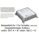 Jultec JPS1706-4T/M JESS EN50607 Einkabelumsetzer für 4 Satelliten (6x4 UBs/IDs/Umsetzungen)
