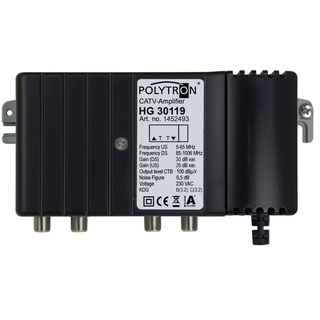 Polytron HG 20115 (20db) / HG 30115 (30db) / HG 30119 (30dB) / HG 40125 (40dB) Hausanschlussverstrker 5-1006 MHz (ortsgespeist - KDG- bzw. VFKD C(4.3)- zertifiziert