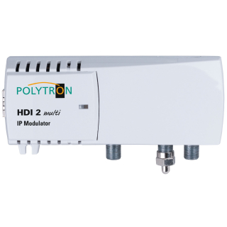 Polytron HDI 2 multi - 2x IP in 2x DVB-C oder DVB-T Modulator mit Integrierter Onvif-Kamera-Steuerung (QAM / COFDM)