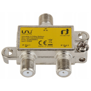 Unicable 2-fach Verteiler/Splitter Inverto IDLP-USP1O4-OUO2O-OOB mit Diodenentkopplung (speziell fr Unicable-/JESS-Systeme)