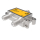 Unicable 2-fach Verteiler/Splitter Inverto IDLP-USP1O4-OUO2O-OOB mit Diodenentkopplung (speziell für Unicable-/JESS-Systeme)