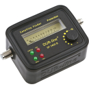 Dur-Line SF-2450 B (schwarz) Satfinder Zeigermessgerät mit Anzeige für 22 KHz DiSEq & 14/18 Volt-Anzeige (Low-Highband)