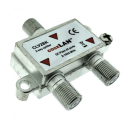 co@xLAN 2-fach Verteiler CLV2BK (2-1000MHz / DC-fänig in beide Richtungen / Fernspeise-tauglich für Remote-Stromversorgung)