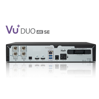 VU+ Duo 4K SE 1x DVB-S2/S2x FBC Frontend + 1x DVB-C FBC Frontend