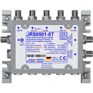 Jultec JRS0501-8T - Unicable Multischalter (1x8 UBs/IDs/Umsetzungen- a²CSS2 Technologie)