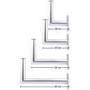 Alu-Wandhalter 20cm Wandabstand (Dur-Line WHA 20)