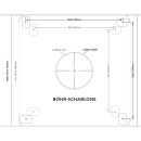 Alu-Wandhalter 25cm Wandabstand (Dur-Line WHA 25)